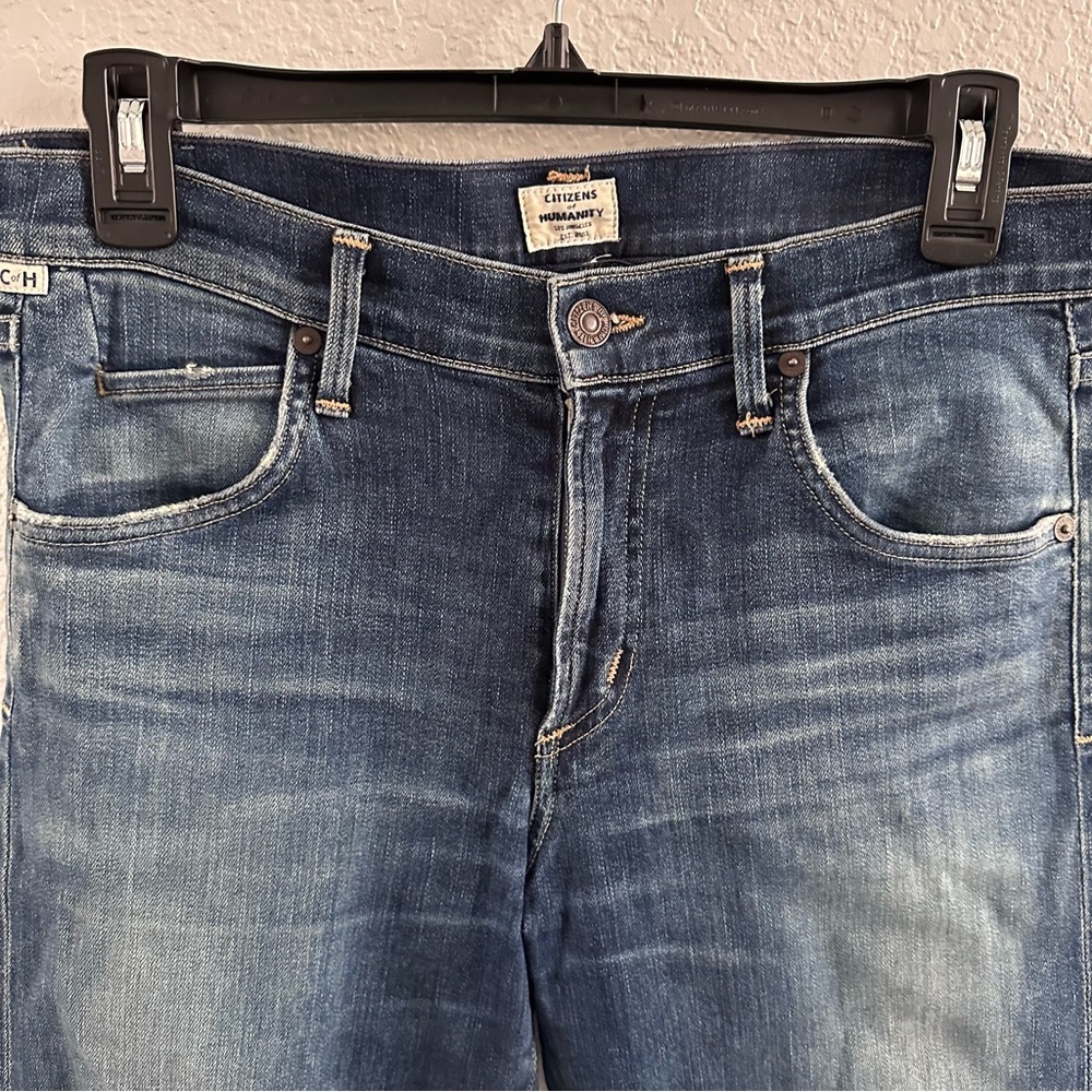 Citizens of Humanity Size 27 Medium Wash Slim Straight Jeans Made in USA - Picture 3 of 14